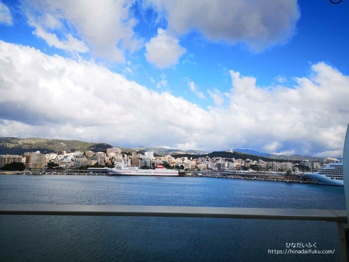 オアシスオブザシーズ旅行記 2日目 スペインの寄港地観光パルマ デ マヨルカ島 フォーマルナイト紹介 ひなだいふく旅ブログ