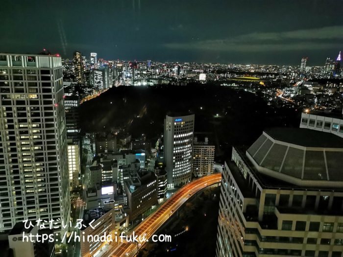ザ・プリンスギャラリー東京紀尾井町部屋からの夜景